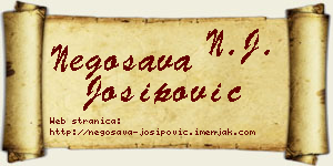 Negosava Josipović vizit kartica